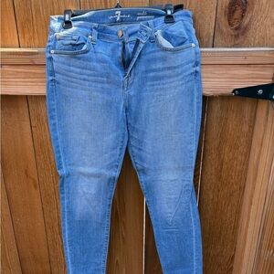 7 For All Mankind Light Blue Skinny Jeans